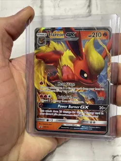 Pokemon TCG Flareon GX Black Star Promo SM171 Holo Card HP Heavily Played - Image 1