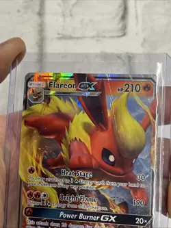 Pokemon TCG Flareon GX Black Star Promo SM171 Holo Card HP Heavily Played - Image 2