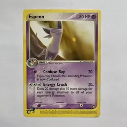Pokemon TCG Espeon EX Sandstorm 16/100 Regular Rare Card - Image 1