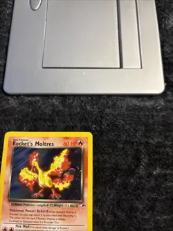 Pokemon TCG Rockets Moltres Holo Rare Card 12/132 Gym Heroes LP - Image 4