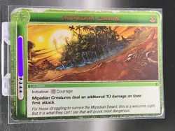 Chaotic Card : Mipedim Oasis Dawn Of Perim Dop First Edition Rare Location Dmg - Image 1