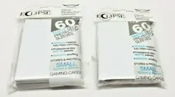 120 Ultra Pro Eclipse Pro-Matte Deck Protector Card Sleeves - WHITE SMALL Size - Image 1
