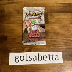 Pokemon TCG Neo Discovery Xatu Booster Pack Wizards of the Coast Sealed - Image 1