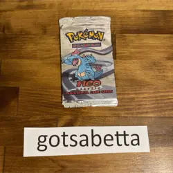 Pokemon TCG Neo Genesis Feraligatr Booster Pack Wizards of the Coast Sealed - Image 1