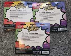 Pokemon TCG Ascended Heroes 3-Booster Tech Sticker Collection Lot of 3 - Image 2