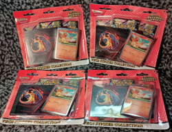 NEW Lot of (4) Pokemon Ascended Heroes Tech Sticker Collection Charmander Promo - Image 1
