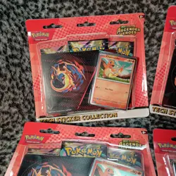 NEW Lot of (4) Pokemon Ascended Heroes Tech Sticker Collection Charmander Promo - Image 2