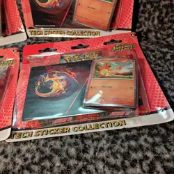 NEW Lot of (4) Pokemon Ascended Heroes Tech Sticker Collection Charmander Promo - Image 4