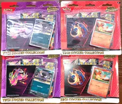 LOT OF 4 Pokemon TCG Ascended Heroes Tech Sticker Collection 3 Pack Blisters NEW - Image 1