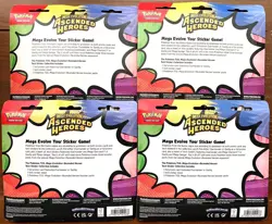LOT OF 4 Pokemon TCG Ascended Heroes Tech Sticker Collection 3 Pack Blisters NEW - Image 2