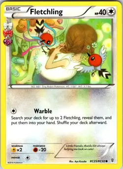 Fletchling RC25/RC32 Generations: Radiant Collection Pokemon TCG NM Normal - Image 1