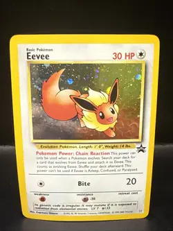 Pokemon - Eevee 11/53 - Wotc - Black Star Promo Holo AG - Image 1