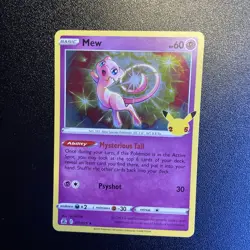 2021 POKEMON 25TH ANNIVERSARY CELEBRATIONS HOLO RARE MEW NM 🔮 - Image 1