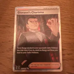 Pokemon Card Giovanni's Charisma 197/165 Ultra Rare Scarlet & Violet 151 NM - Image 1