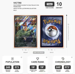 Victini 208 Sv: Scarlet & Violet Promo Cards Holo TAG 10 Rank 19 - Image 3