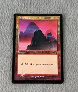 MTG Mountain 1999 Arena Promo FOIL 1x HP Heavily Played Magic The Gathering D - Image 2