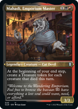 1 x Mahadi, Emporium Master - Foil Etched - Commander Legends: Battle for Baldur - Image 1