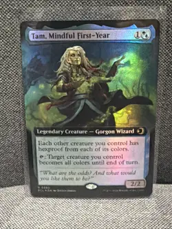 Tam, Mindful First-Year (Extended Art) Lorwyn Eclipsed Foil - Image 1