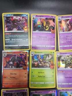 12 Pokemon Trick or Trade Card Lot, Rares, Holos, Mimikyu, Marshadow, Etc - Image 2