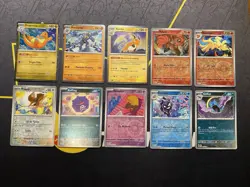 Pokemon TCG 10 Card Lot - Holo Rares & Reverse Holos NM - Image 1