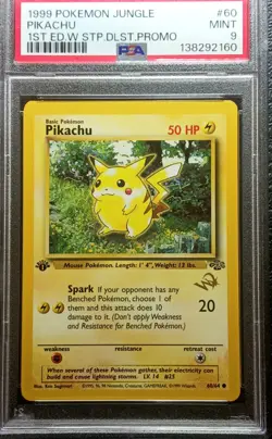 1999 PIKACHU 1st Edition W Stamp Duelist Promo PSA 9 MINT Pokemon Jungle #60/64 - Image 5