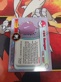 Pokemon #94 GENGAR Card | Topps | 2000 TV Animation | Holo LP-NM Vintage Old - Image 5