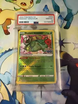 Pokemon Go 2022 Radiant Charizard, Venusaur, Blastoise PSA 10 Gem Mint - Image 4