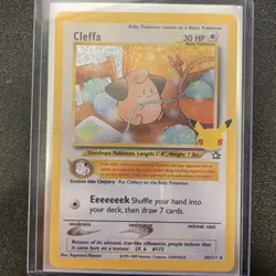 Pokemon TCG Celebrations 25th Anniversary Cleffa 20/111 - NM + Top Loader - Image 1