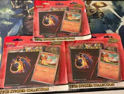Lot of 3 Pokemon Ascended Heroes Tech Sticker Collection 3x Charmander - NEW - Image 1