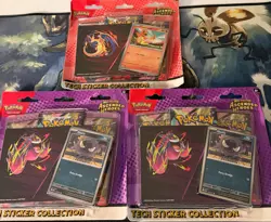 Lot of 3 Pokemon Ascended Heroes Tech Sticker Collection 2 Ghastly 1 Charmander - Image 1