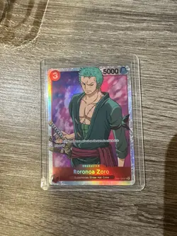 Roronoa Zoro NM OP01-025 SR One Piece Card Game Romance Dawn English - Image 1