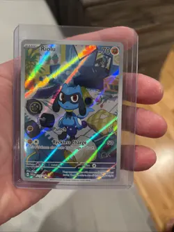 Riolu 215/198SV01 Scarlet & Violet Base Set IR Illustration Rare Card - Image 1