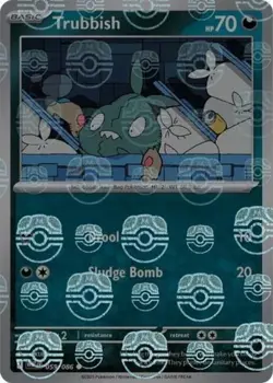 Holofoil - Trubbish (Master Ball Pattern) - 059/086 - SV: White Flare - NM - Image 1
