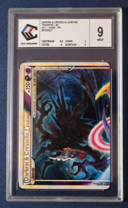 Carte Pokemon Darkrai et Cresselia 99/102 HGSS Triomphe : CCC grading note 9. - Image 4