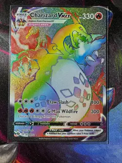 Charizard VMAX 074/073 Rainbow Secret Rare Champion's Path Pokemon TCG Minty - Image 1