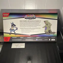 Pokemon TCG SV Prismatic Evolutions Lucario EX & Tyranitar EX Premium Collection - Image 3
