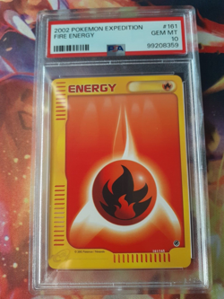 Pokemon TCG Expedition Fire Energy #161 2002 PSA 10 Gem Mint - Image 1