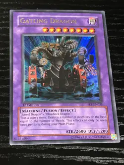 Gatling Dragon FET-EN035 1st Edition Ultra Rare Yu-Gi-Oh LP - Image 1