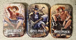 One Piece TCG: Vol 2 Tin Pack Set of 3 TS-02 OP-13 BRAND NEW - Image 1