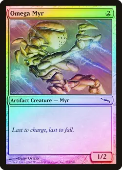 Omega Myr FOIL Mirrodin NM Artifact Common MAGIC THE GATHERING CARD ABUGames - Image 1