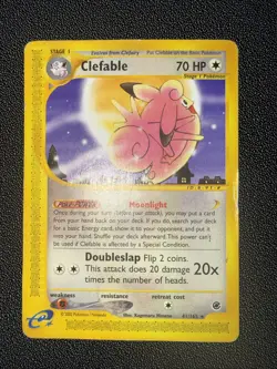 Pokemon TCG Clefable Expedition 41/165 Regular Rare - Image 1