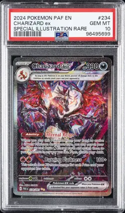 2024 POKEMON PAF EN-PALDEAN FATES SPECIAL ILLUSTRATION RARE CHARIZARD EX PSA 10 - Image 1