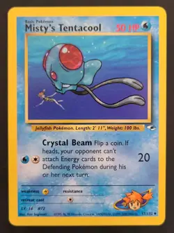 Pokemon MISTY'S TENTACOOL 57/132 Gym Heroes - Light Play 🍒 - Image 4