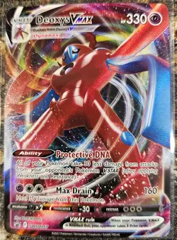 Pokemon 2022 Black Star Promo Deoxys VMAX SWSH267 NM or Better - Image 1