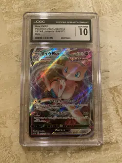 2022 POKEMON JPN VSTAR UNIVERSE HOLO #054/172 MEW VMAX CGC 10 GEM MINT - Image 1