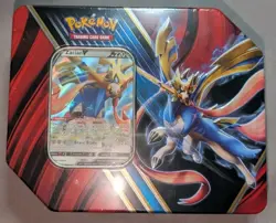Pokemon TCG Sealed Tin Box Set Zacian V Zamazenta V Legends of Galar Tin (2020) - Image 2