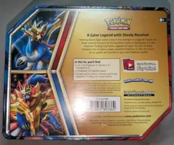 Pokemon TCG Sealed Tin Box Set Zacian V Zamazenta V Legends of Galar Tin (2020) - Image 3