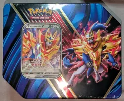 Pokemon TCG Sealed Tin Box Set Zacian V Zamazenta V Legends of Galar Tin (2020) - Image 4