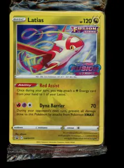 Latias Sealed Promo SWSH171 Holo Fusion Strike Prerelease Pokemon TCG - Image 1