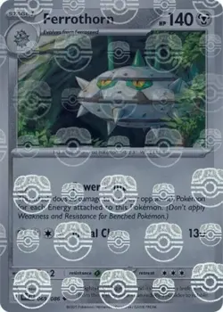 Holofoil - Ferrothorn (Master Ball Pattern) - 069/086 - SV: White Flare - NM - Image 1
